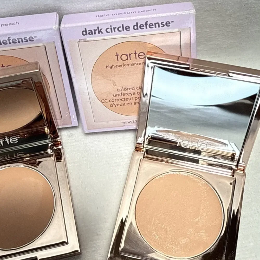 3 X Tarte Dark Circle Defense Under Eye Concealer MEDIUM TAN PEACH FLAWED See Pi